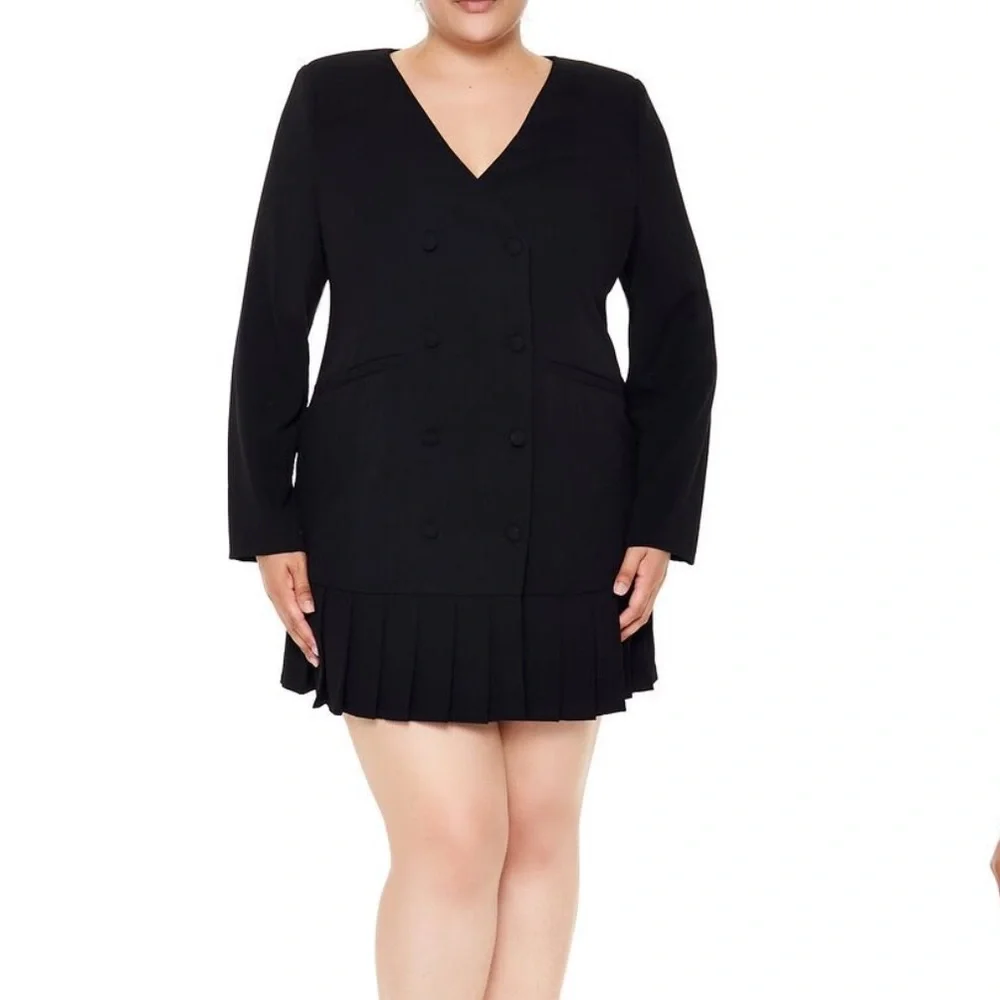 Forever 21 Plus Size Blazer Mini Dress
Color: Black Size: 2X - Picture 2 of 5